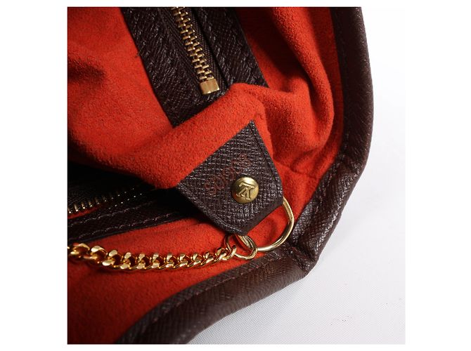 Louis Vuitton Malle Damier Ebene Shoulder Bag in Brown N42240 - vista 11