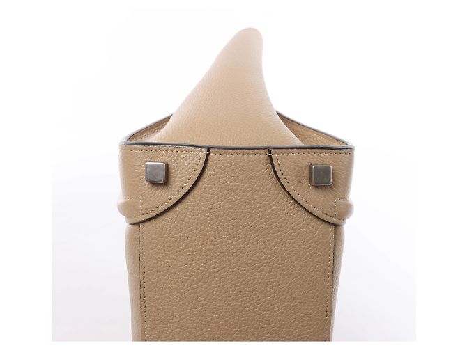 Céline Borsa a mano Celine Luggage Micro in pelle Beige - vista 8