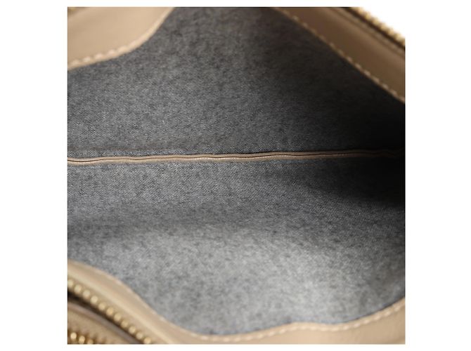 Céline Borsa a tracolla Celine Trio Large in pelle Beige - vista 10