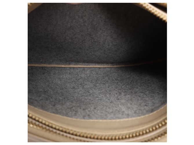 Céline Borsa a tracolla Celine Trio Large in pelle Beige - vista 12