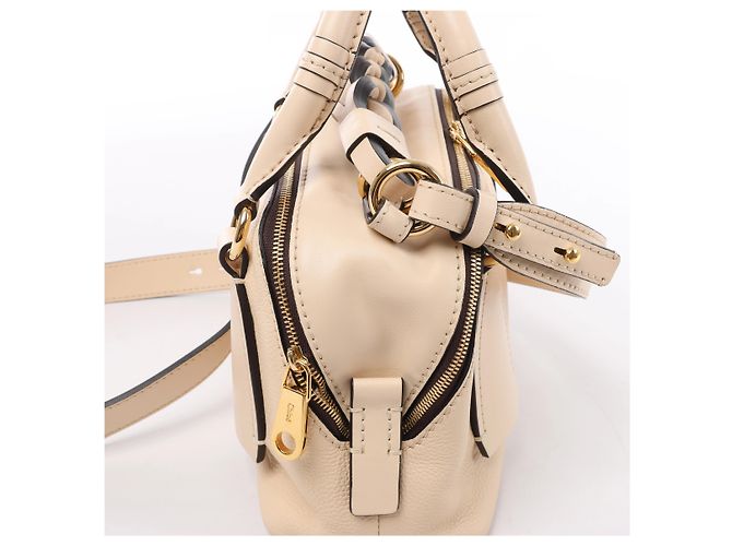 Chloé Borsa 2Way Chloe Dahlia in pelle Beige - vista 4