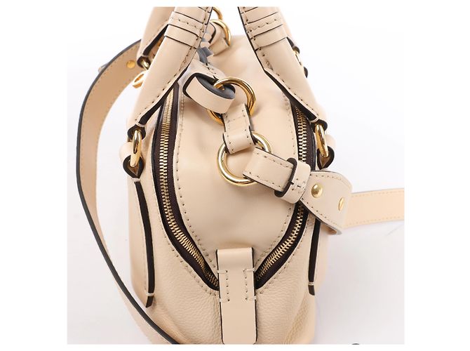 Chloé Borsa 2Way Chloe Dahlia in pelle Beige - vista 5