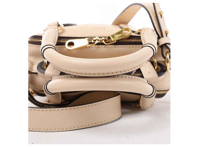 Chloé Borsa 2Way Chloe Dahlia in pelle Beige - vista 6