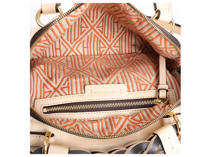 Chloé Borsa 2Way Chloe Dahlia in pelle Beige - vista 8