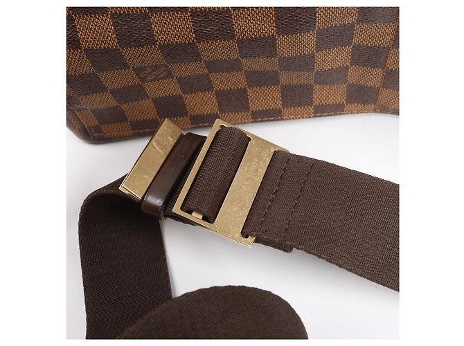 Borsa a tracolla Louis Vuitton Geronimos Damier Ebene Marrone N51994 - vista 11