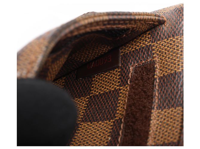 Borsa a tracolla Louis Vuitton Geronimos Damier Ebene Marrone N51994 - vista 12