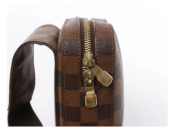 Borsa a tracolla Louis Vuitton Geronimos Damier Ebene Marrone N51994 - vista 4
