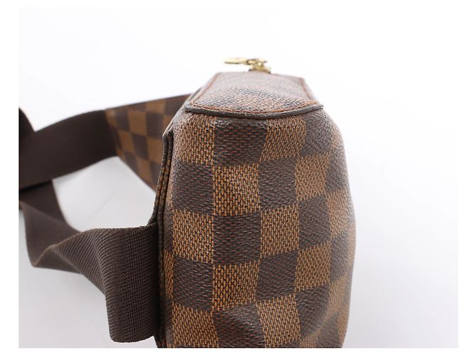 Borsa a tracolla Louis Vuitton Geronimos Damier Ebene Marrone N51994 - vista 7