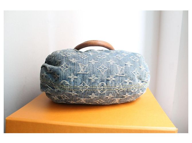 Louis Vuitton Pleaty Denim Blu - vista 7