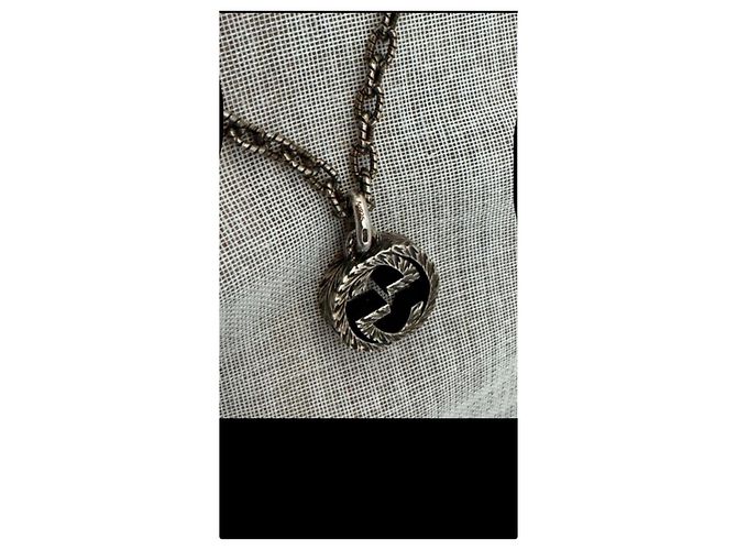 Gucci Collana con Pendente G Argentato - vista 2