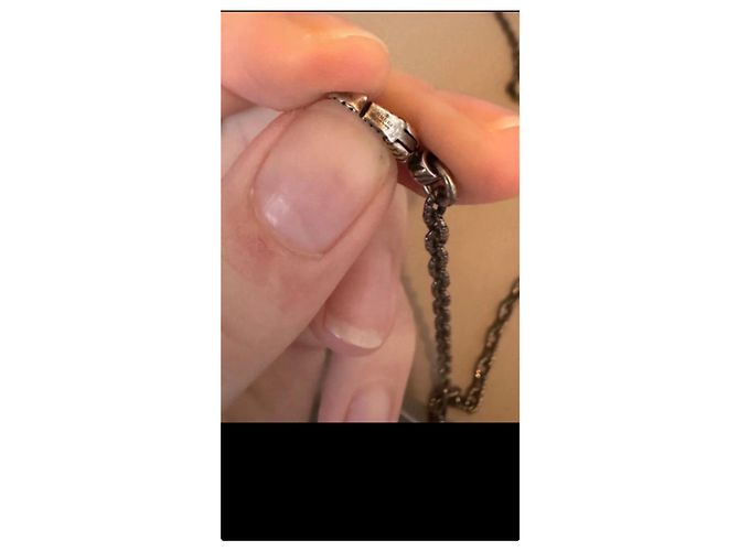 Gucci Collana con Pendente G Argentato - vista 3