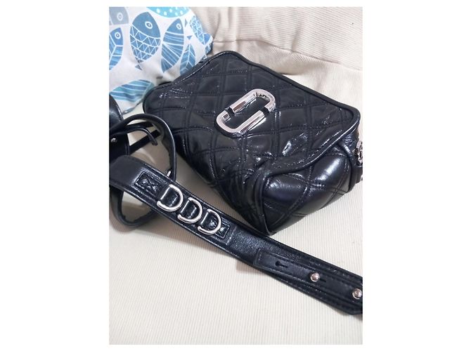 Marc Jacobs The Softshot Borsa a Tracolla in Pelle Trapuntata Nera - vista 11