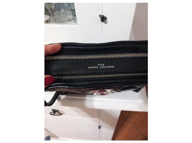 Marc Jacobs The Softshot Borsa a Tracolla in Pelle Trapuntata Nera - vista 4