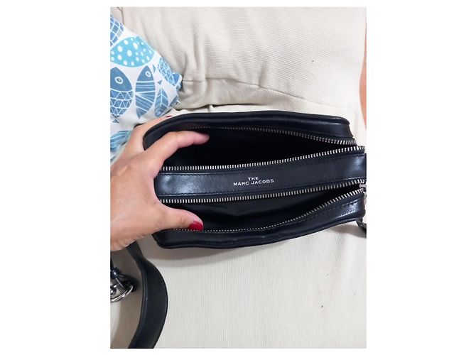 Marc Jacobs The Softshot Borsa a Tracolla in Pelle Trapuntata Nera - vista 6