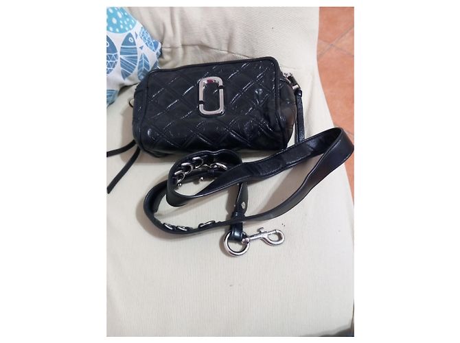 Marc Jacobs The Softshot Borsa a Tracolla in Pelle Trapuntata Nera - vista 9