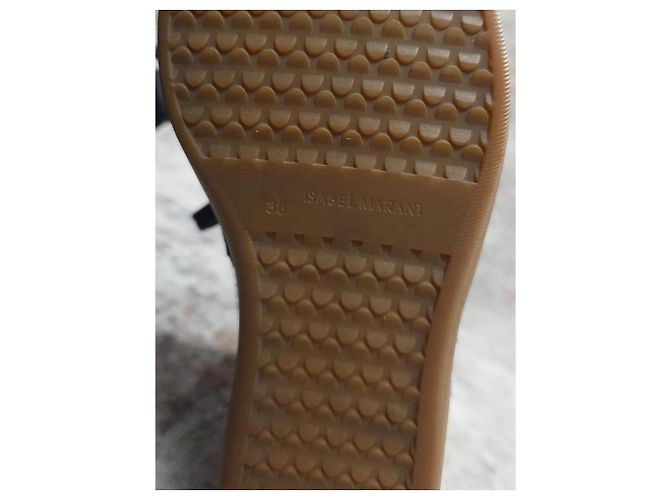 Isabel Marant Bobby Sneakers Alte Nero - vista 8