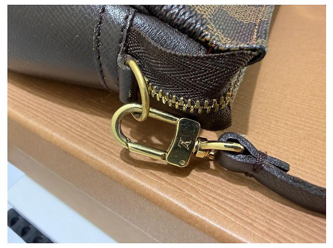 Louis Vuitton Trousse Pochette Damier Ebene - vista 10