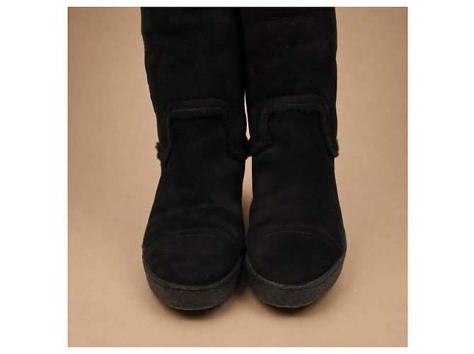 Chanel Botas de ante negro - vista 11