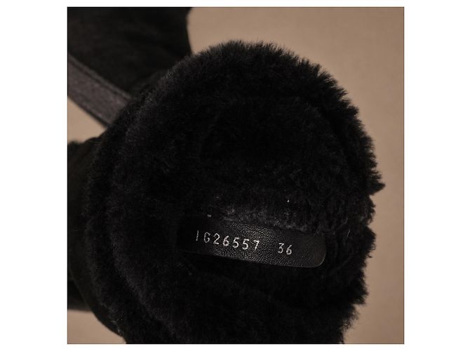 Chanel Botas de ante negro - vista 7