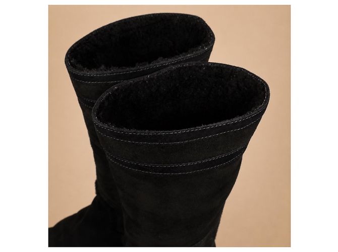 Chanel Botas de ante negro - vista 8
