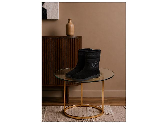 Chanel Botas de invierno de ante negro - vista 4