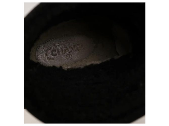 Chanel Botas de invierno de ante negro - vista 9