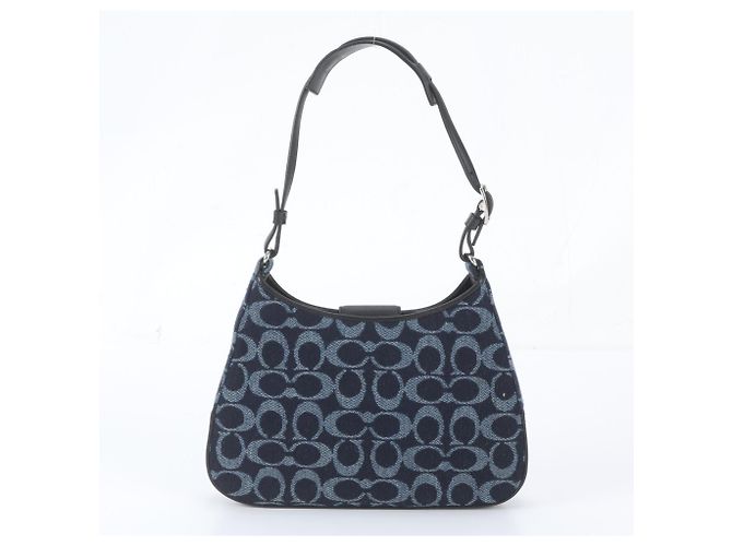 Borsa a tracolla e tote Coach Denim Signature - vista 3