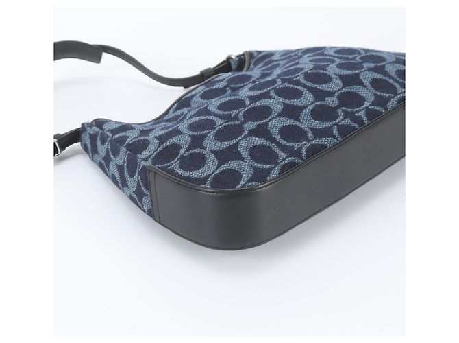 Borsa a tracolla e tote Coach Denim Signature - vista 5