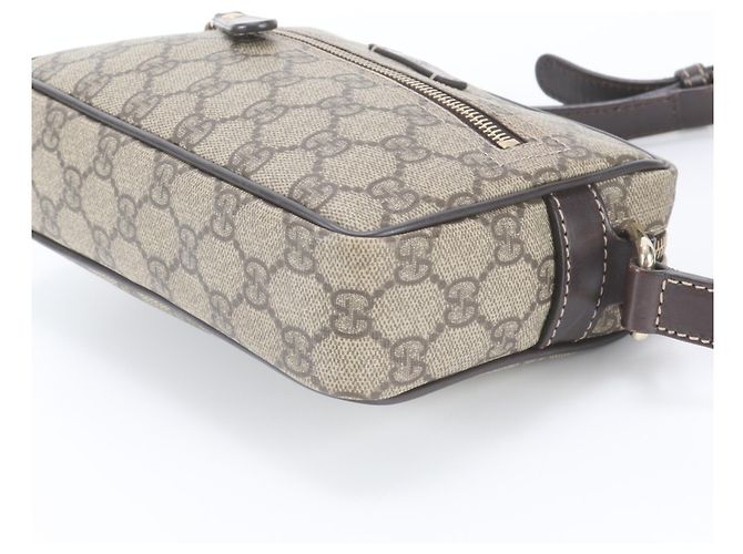 Borsa a tracolla e spalla Gucci GG Supreme in pelle - vista 4