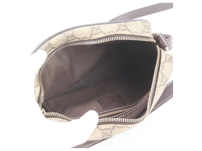 Borsa a tracolla e spalla Gucci GG Supreme in pelle - vista 7