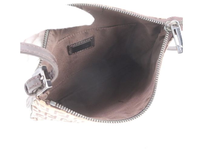Borsa a spalla e crossbody Fendi Zucchino in pelle - vista 7