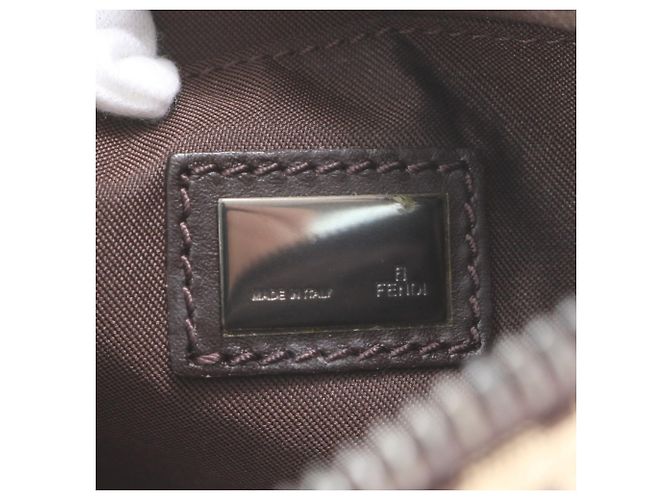 Borsa a spalla e crossbody Fendi Zucchino in pelle - vista 8