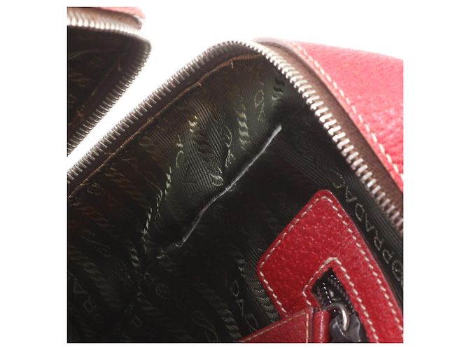 Bolso Boston Tote de piel con logo triangular de Prada - vista 10