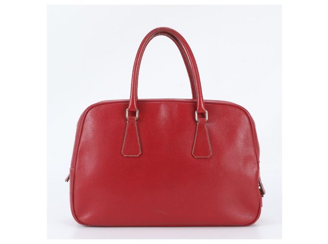 Bolso Boston Tote de piel con logo triangular de Prada - vista 3