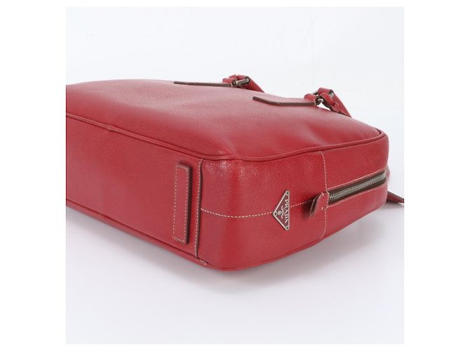 Bolso Boston Tote de piel con logo triangular de Prada - vista 4