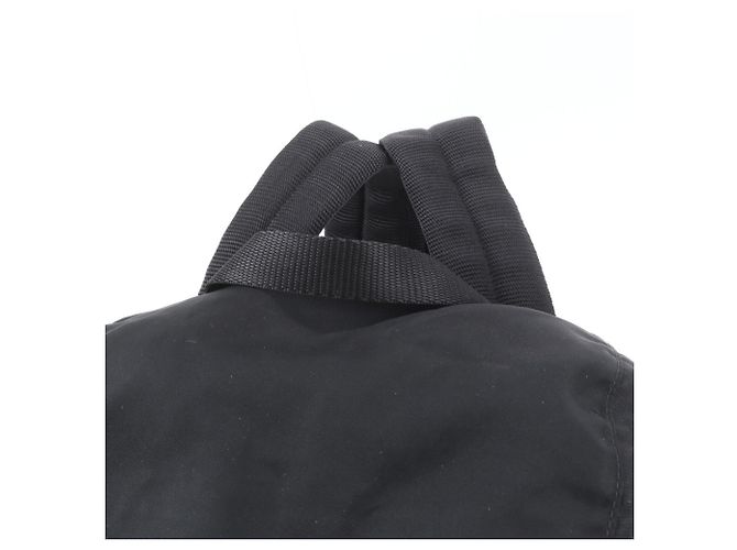 Prada Tessuto Nylon Triangle Logo Leather Backpack - view 2