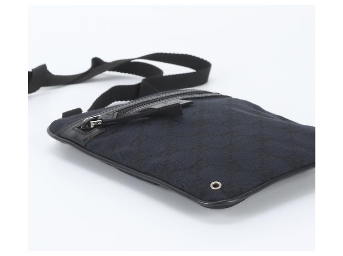 Borsa a tracolla tote Gucci GG Canvas Leather Messenger - vista 5