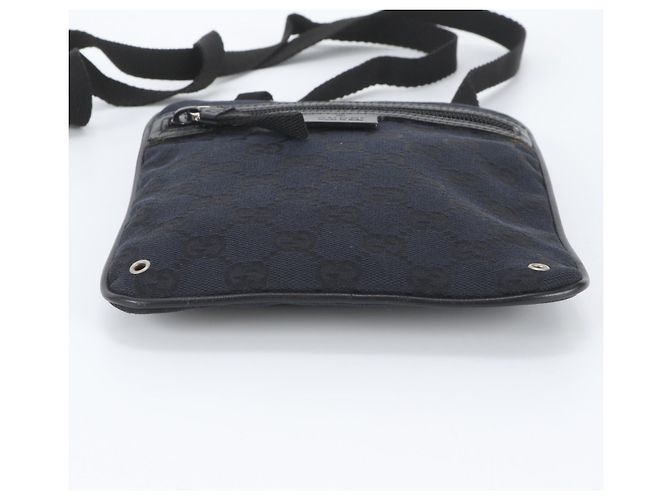Borsa a tracolla tote Gucci GG Canvas Leather Messenger - vista 6