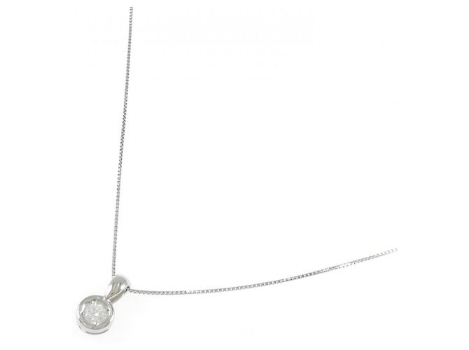 Autre Marque Platin-Diamant-Halskette PT1000 PT850 - Ansicht 2