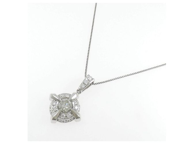 Autre Marque Diamantenhalskette Pt900 Pt850 - Ansicht 2
