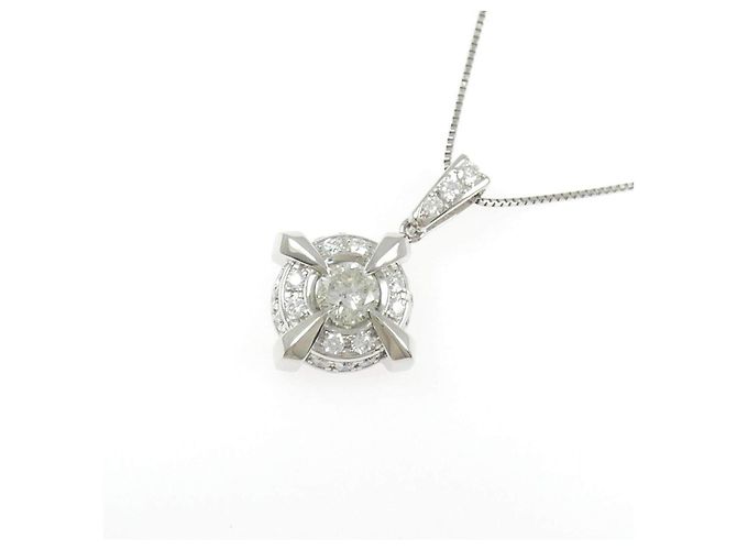 Autre Marque Diamantenhalskette Pt900 Pt850 - Ansicht 3