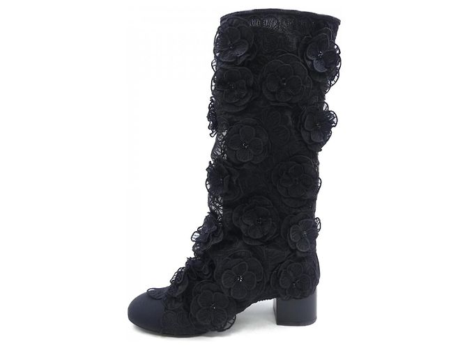 Chanel HIGH BOOTS Embroidery&Grogram Boots - view 2