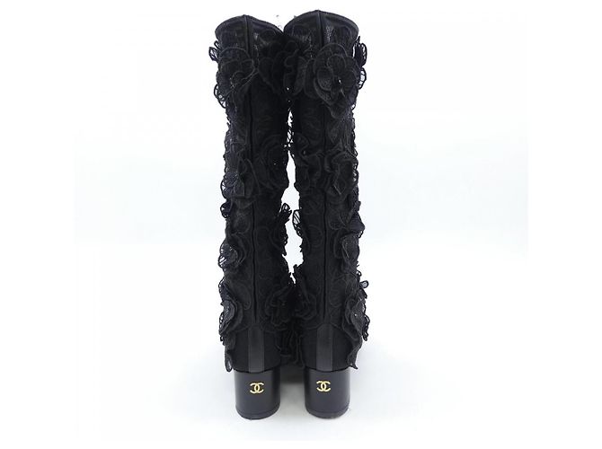 Chanel HIGH BOOTS Embroidery&Grogram Boots - view 5