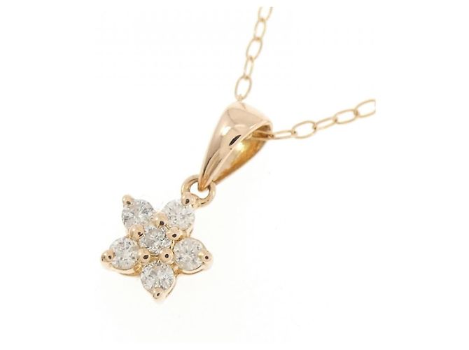 Autre Marque Collana Au750 Fiore e Diamanti - vista 3