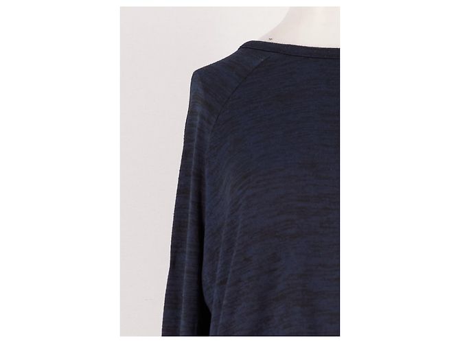 Rag & Bone Navy Blauer Wolle Cropped Pullover Gerade - Ansicht 6