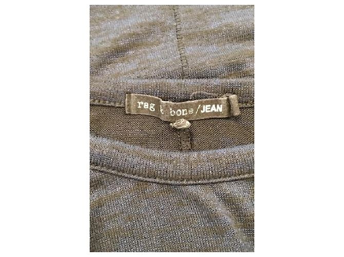 Rag & Bone Navy Blauer Wolle Cropped Pullover Gerade - Ansicht 7