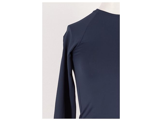 Autre Marque Top aderente a maniche lunghe blu navy RAGDOLL - vista 6