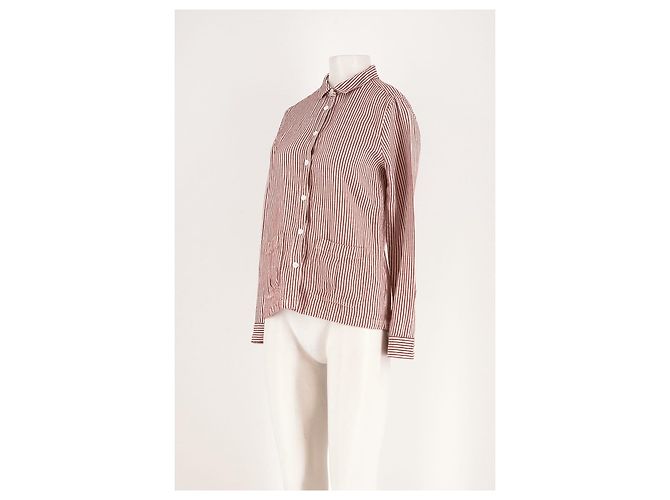 Camisa Chloé Stora de rayas rojas y blancas de algodón - vista 4