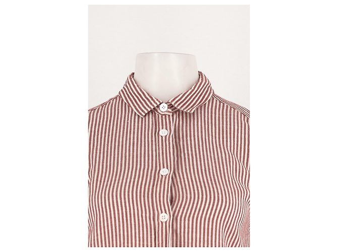 Camisa Chloé Stora de rayas rojas y blancas de algodón - vista 5