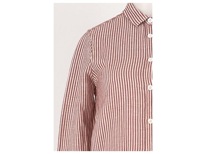 Camisa Chloé Stora de rayas rojas y blancas de algodón - vista 6